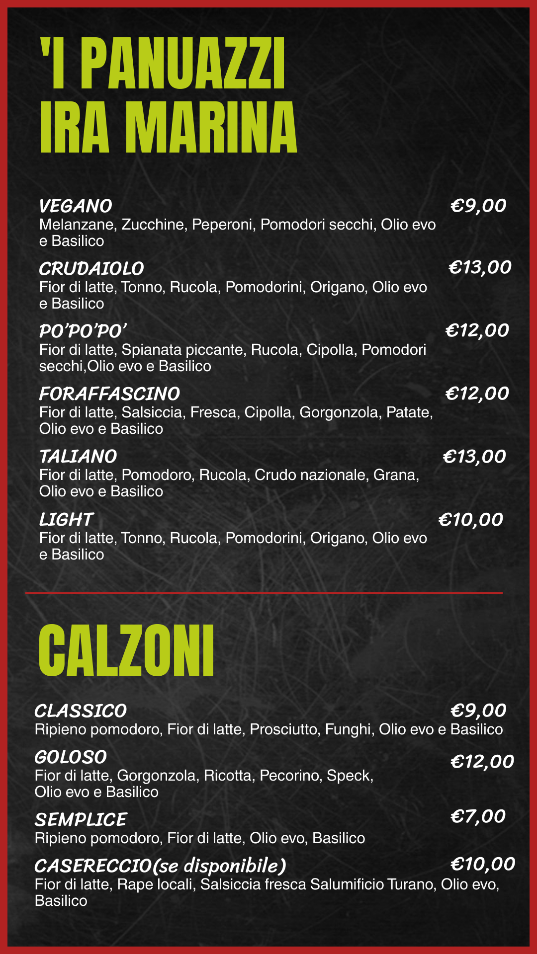 Panuazzi / Calzoni